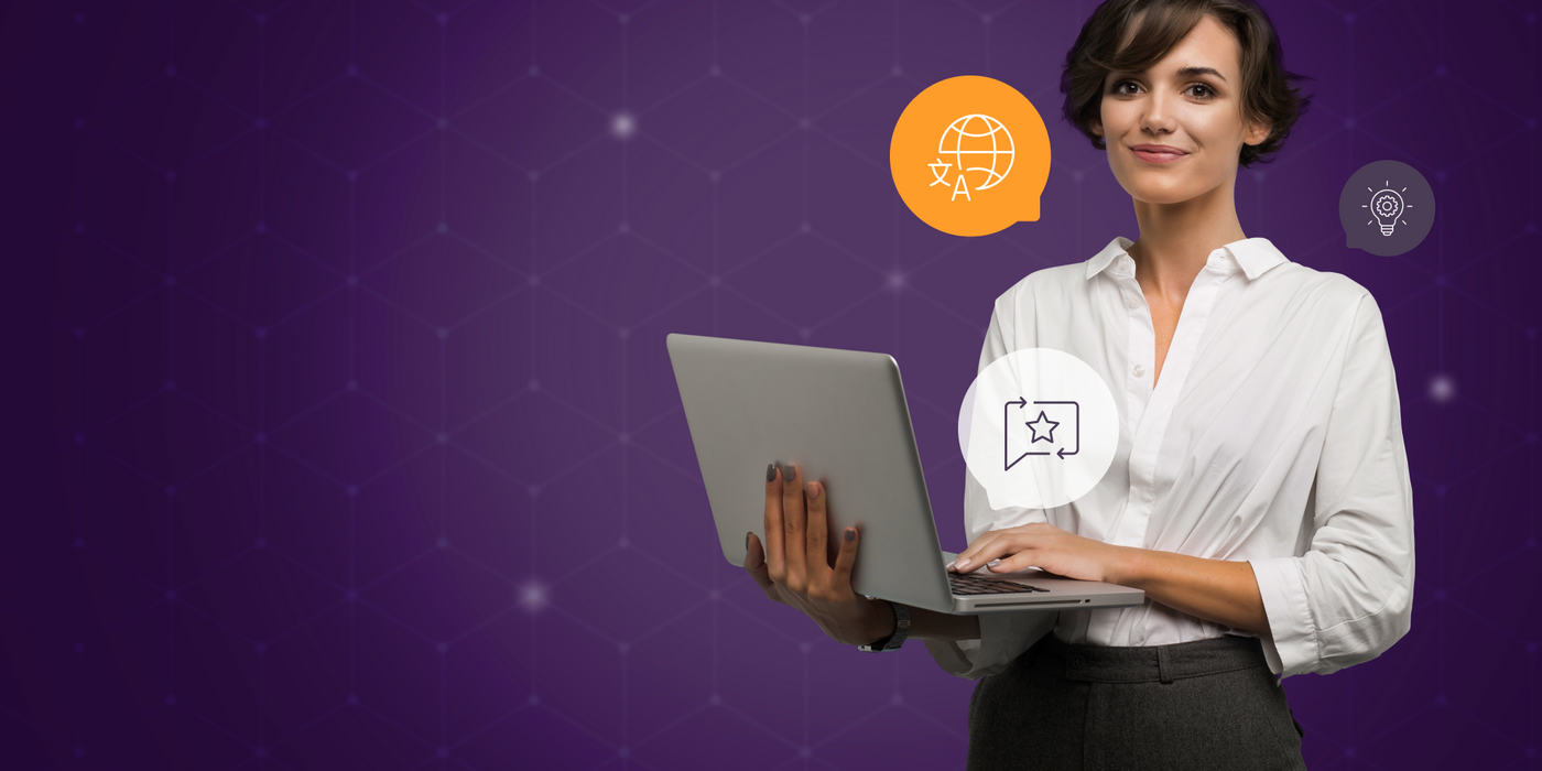 HeroShop client using the commerce platform on a laptop
